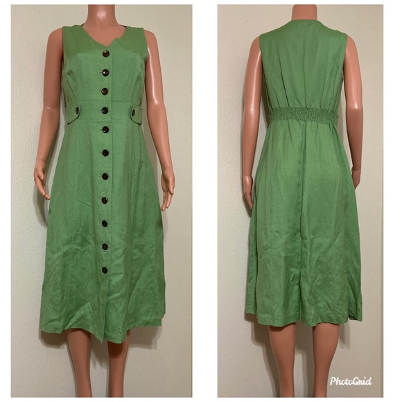 Coldwater Creek | Dresses | Coldwater Creek Green Dress | Poshmark